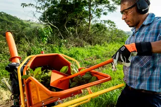 Triturador de Galhos Husqvarna GC 5100PE. Elemento decorativo