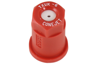 Vue de dessus d’une buse ConeJet TXVK-6.