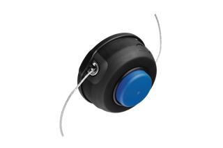 Sett fra siden av et trimmerhode med dobbel linje.