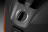 Close-up view of a control dial on a construction product.