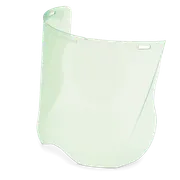 Skaidraus apsauginio skydelio vaizdas iš priekio.