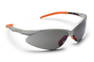Side view of Husqvarna protective eyewear with tinted lenses.
