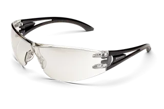 Side view of Husqvarna protective eyewear with clear lenses.