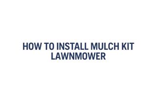 How to change mulchblade LC 247SP 1m34s 16:9 MASTER