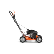 HUSQVARNA KLIPPO LB 453S. Ergonoomilise käepidemega möödasõidu muruniiduki külgvaade.