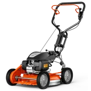 HUSQVARNA KLIPPO LB 548S e. Side view of a lawn mower with a handle and visible engine components.