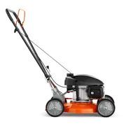 HUSQVARNA KLIPPO LB 442. Sidevisning av en gressklipper med synlig motor og håndtak.