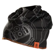 Um gorro Husqvarna com padrões de design técnicos e patch do logótipo Husqvarna.