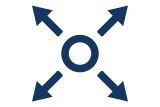 Symbol 4-way stretch feature blue 3:2
