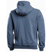 Rear view of a hoodie with Husqvarna logo on the hood.