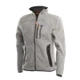 Front view of a Husqvarna branded fleece jacket with zippered pockets.