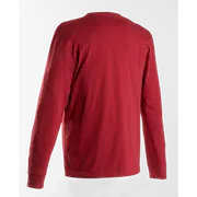 Achteraanzicht van een shirt met lange mouwen.