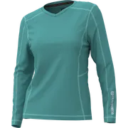 Vue de face d’une chemise de travail Husqvarna à manches longues.