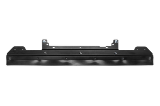 Front view of a metal bracket with mounting holes.