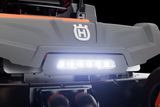 Close-up view of a Husqvarna product with visible branding.