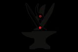 Icon of garden shears on an anvil, symbolizing craftsmanship.