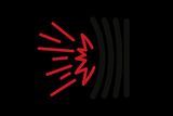 Icon depicting sound waves and vibrations.