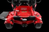 Front view of a RedMax commercial CZT60+ mower with cutting deck.
